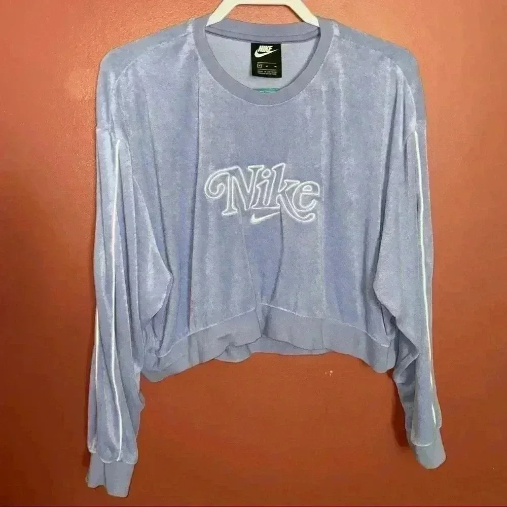 Nike Retro Femme Terry Cropped Crew Sweatshirt